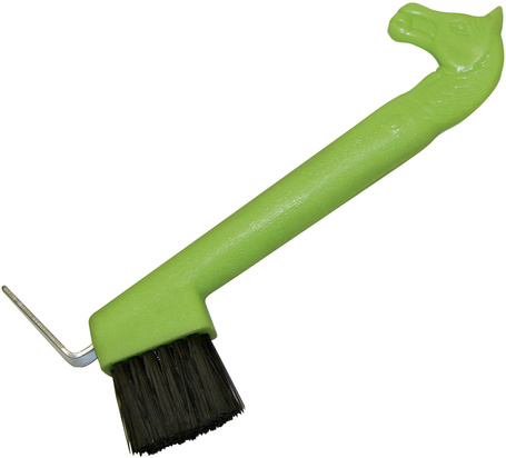 Kerbl lófejes műanyag patakaparó tisztítókefével