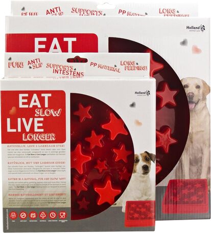 Eat Slow Live Longer Star habzsolásgátló tál