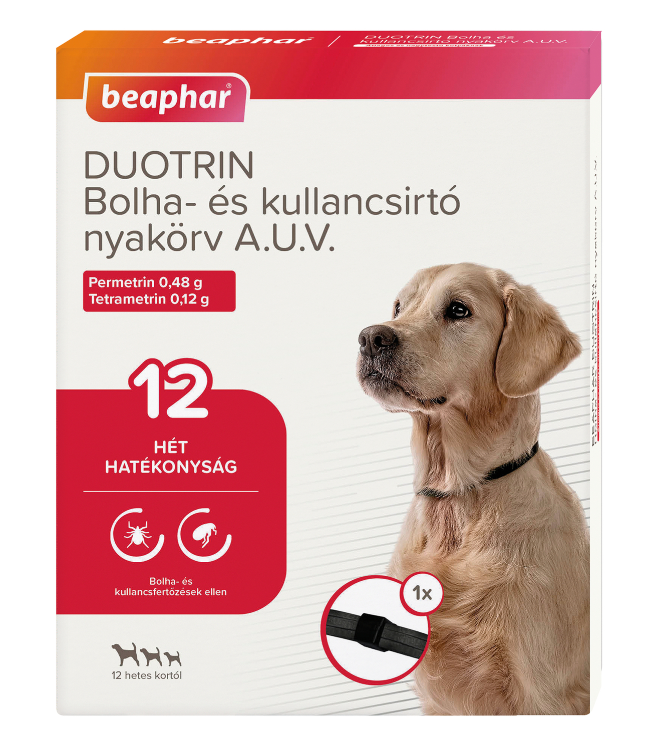 Zgarda antipurici și anticăpușe Beaphar Duotrin
