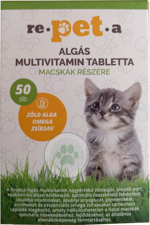 Re-pet-a algás multivitamin tabletta macskáknak
