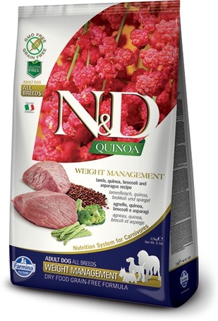 N&D Dog Grain Free Quinoa Weight Management Lamb – Súlykontroll