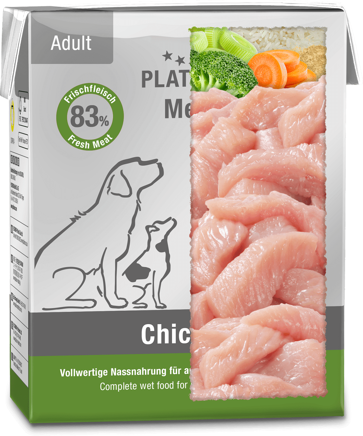 Platinum Menu Chicken hrană umedă pentru câini - zoom