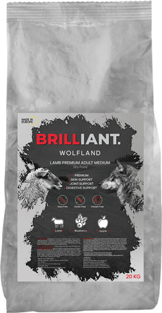 Brilliant Wolfland Lamb Premium Adult Medium