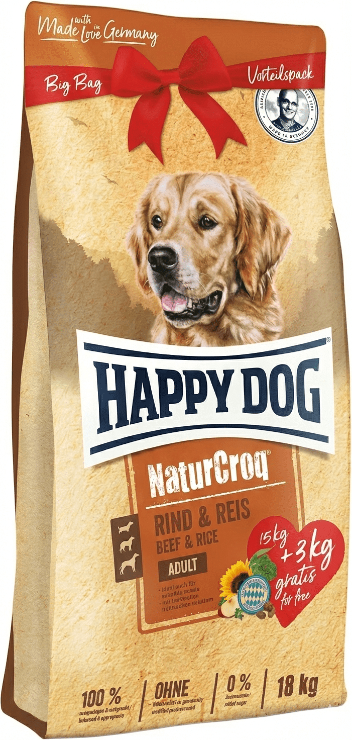Happy Dog NaturCroq Rind & Reis