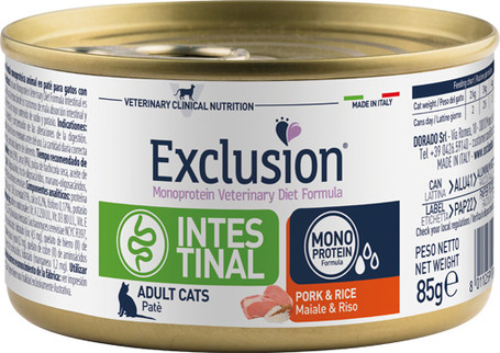 Exclusion Cat Intestinal Prok & Rice konzerv