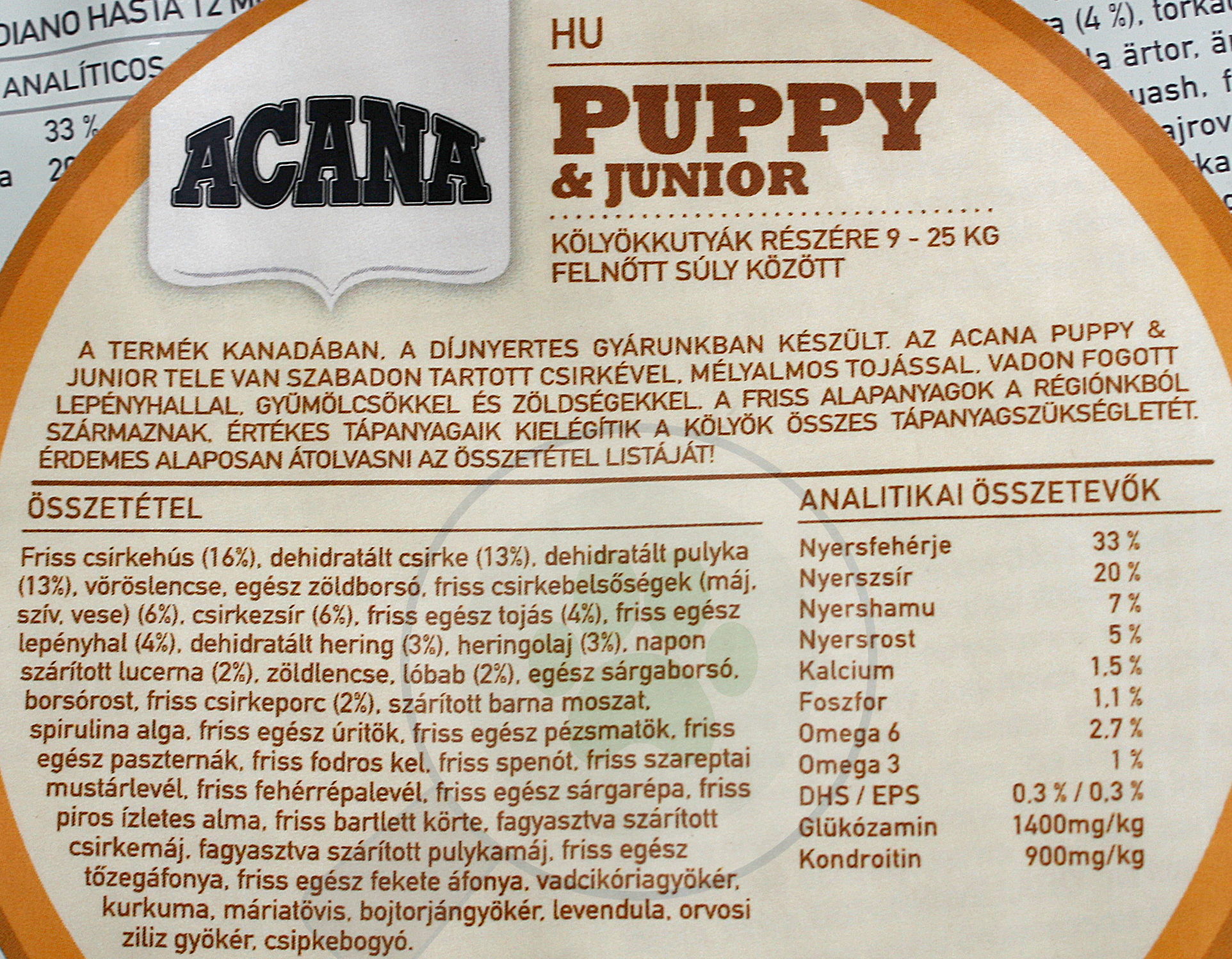 Acana Puppy & Junior - zoom