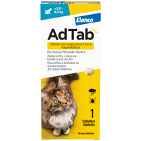 AdTab - Tabletă pt pisici împotriva căpușelor și puricilor