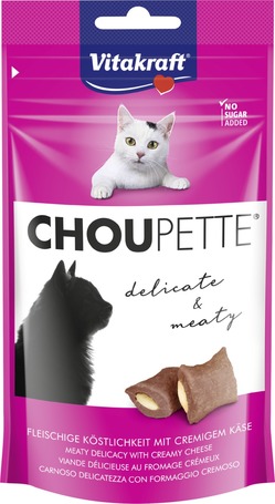Vitakraft Choupette húsos snack macskáknak, krémsajt töltelékkel