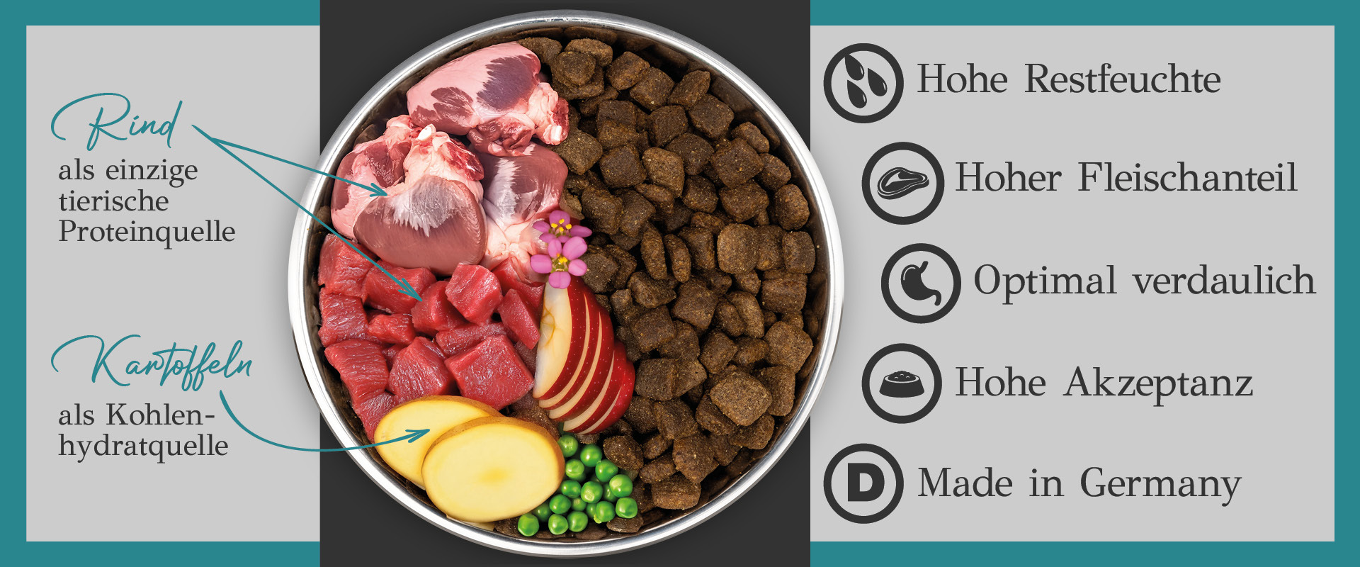 Primum Adult Soft Rind mit Kartoffel félpuha kutyaeledel