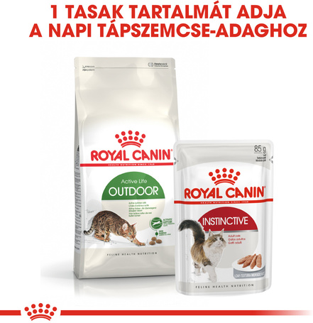 Royal Canin Outdoor - Szabadba gyakran kijáró, aktív felnőtt macska száraz táp