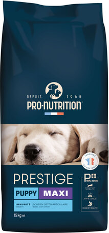 Pro-Nutrition Prestige Puppy Maxi Pork | Táp nagytestű fajták növendék egyedeinek | Francia minőség
