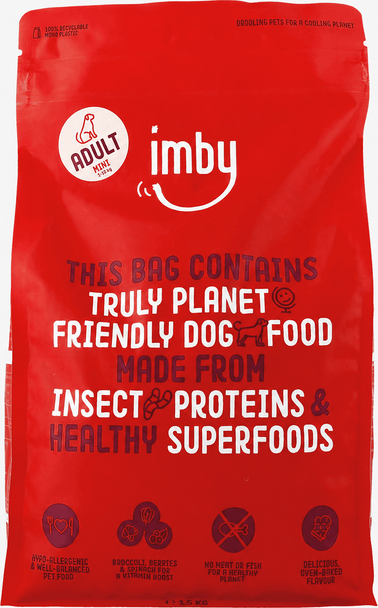 Imby hrană uscată cu insecte pentru câini mini adult