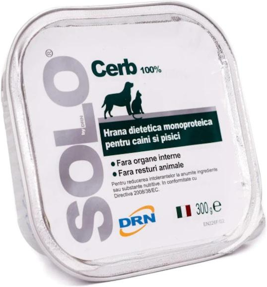 Solo Hypoallergenic Monoprotein - Pateu din carne de cerb