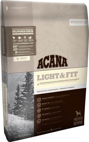 Acana Light & Fit száraztáp túlsúlyos kutyák részére