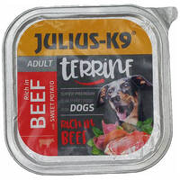 Julius-K9 Dog Terrine Adult Beef & Potatoes - Hrană umedă pt câini Adulți de toate rasele cu vită și cartofi dulci