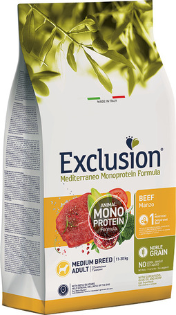 Exclusion Dog Mediterraneo Monoprotein Beef Adult Medium