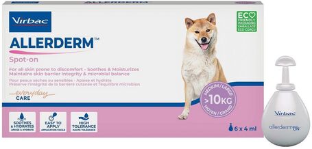 Virbac Allerderm spot-on bőrbetegségek kiegészítő kezelésére