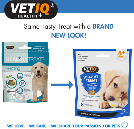 Vetiq Healthy Treats Denti-Care Teething jutalomfalat kölyökkutyáknak