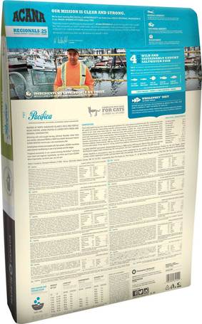 Acana Pacifica Cat & Kitten halas macskaeledel az egészséges szőrzetért és bőrért