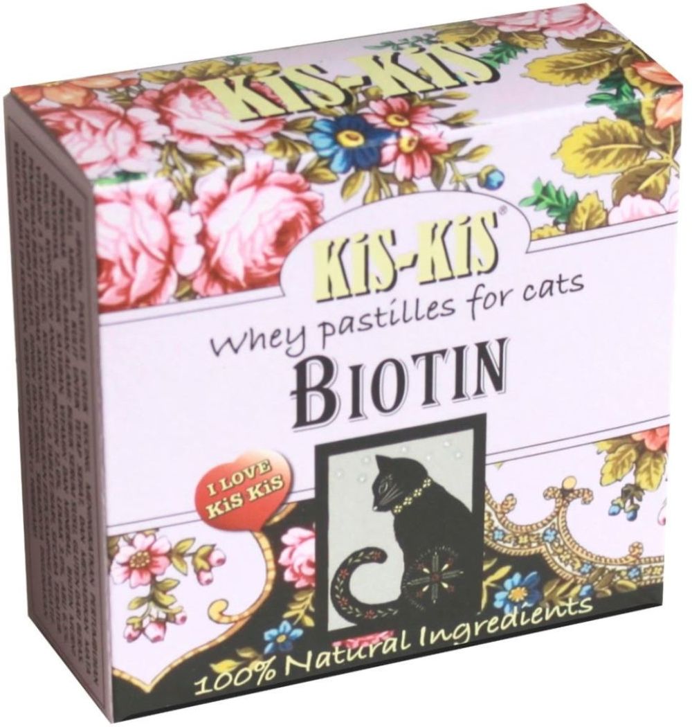 KiS-KiS Biotin pastile de zer pentru pisici - Pentru păr și piele sănătoase