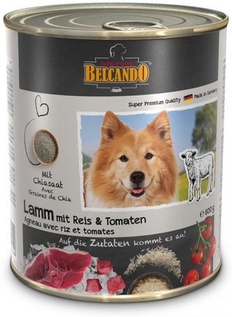 Belcando konzerv bárányhússal, rizzsel és paradicsommal