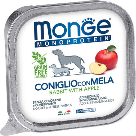 Monge Dog Grain Free Monoprotein Rabbit & Apple Paté