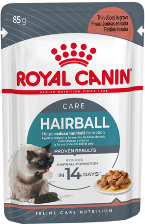 Royal Canin Hairball Care - Szószos nedves táp felnőtt macskák részére a szőrlabdák könnyebb eltávozásáért
