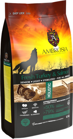 Ambrosia Dog Grain Free Light, Sterilized & Senior