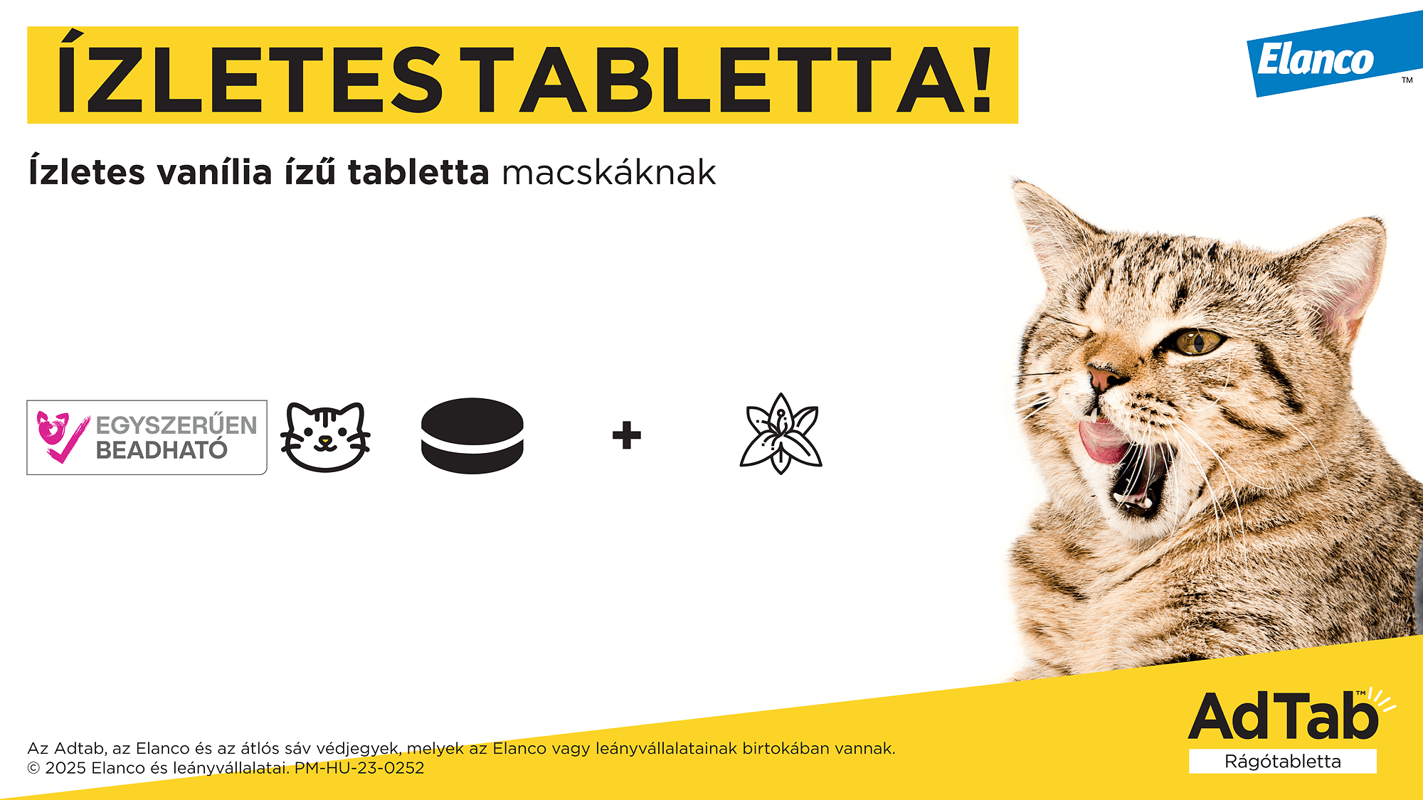 AdTab kullancs és bolha elleni rágótabletta macskáknak