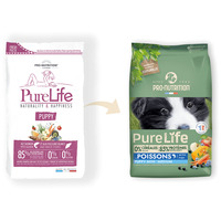 Pro-Nutrition Pure Life Puppy Mini & Medium hipoallergén táp, lazaccal és fehér hallal | Kölyökkutyáknak