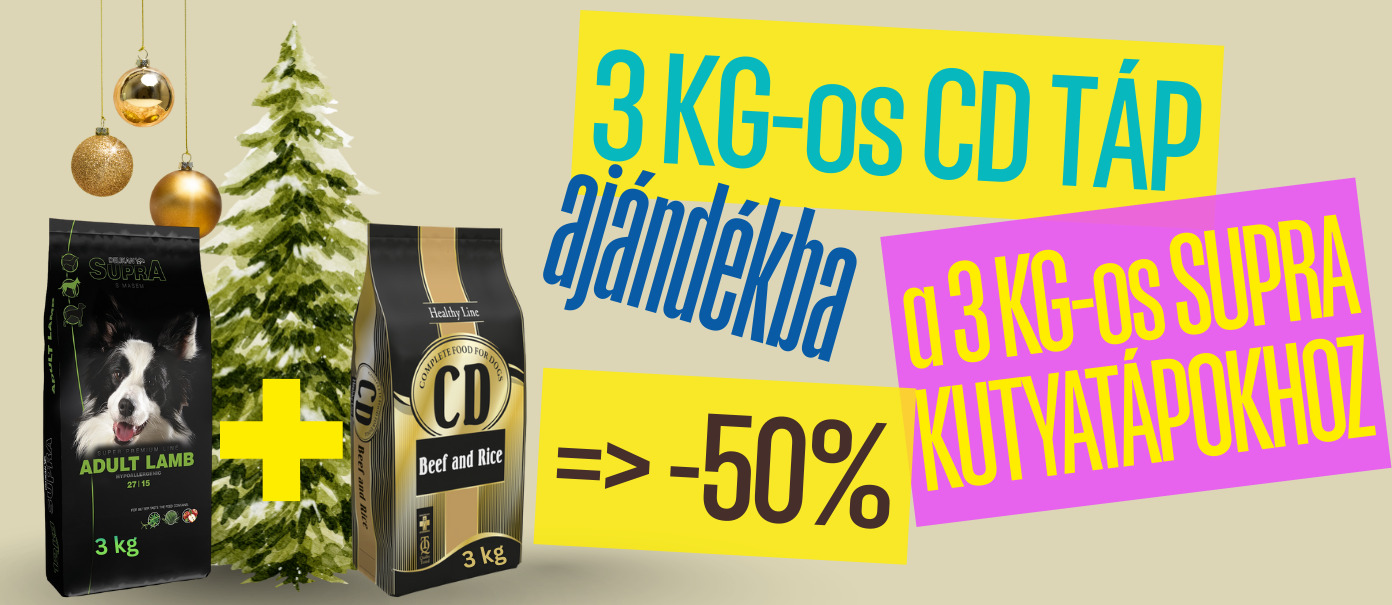 🎅🎄Idén korán érkezett a Mikulás, és 3 kg-os CD tápot hozott ajándékba a 3 kg-os Supra kutyatápokhoz 🎅🎄Idén korán érkezett a Mikulás, és 3 kg-os CD tápot hozott ajándékba a 3 kg-os Supra kutyatápokhoz