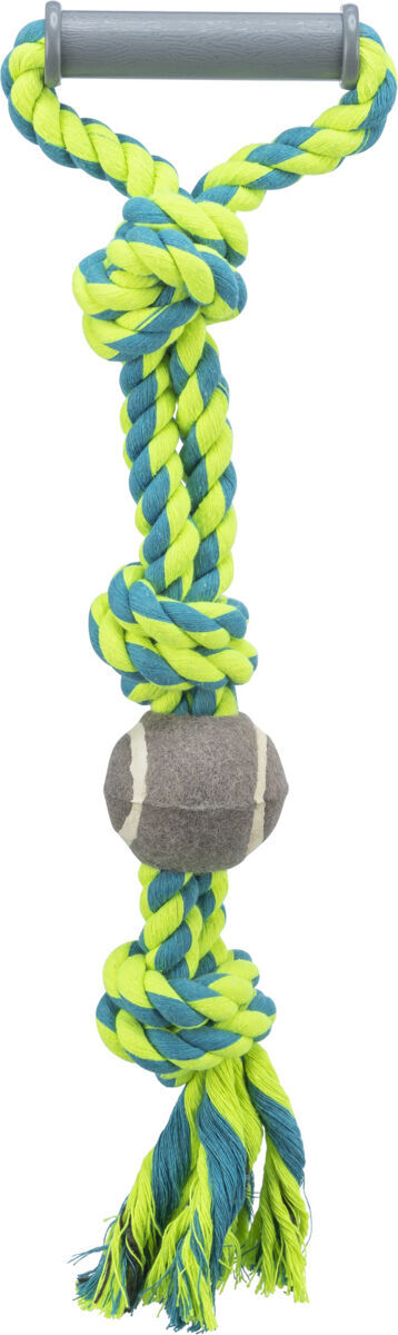 Trixie Playing Rope with Tennis Ball - Minge de tenis pe o frânghie