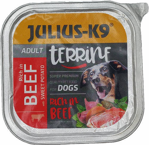 Julius-K9 Dog Terrine Adult Beef & Sweet Potatoes