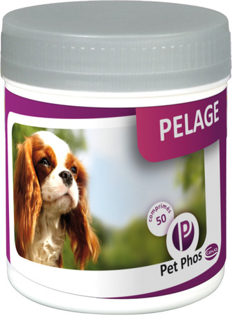 Pet-Phos ízesített szőrkondícionáló tabletta kutyáknak (50 db)