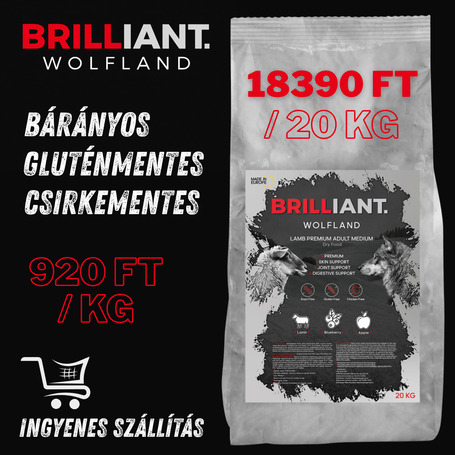 Brilliant Wolfland Lamb Premium Adult Medium