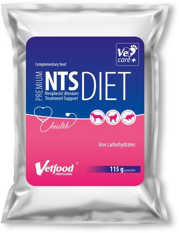 VetFood Premium NTS Diet daganatos betegségek intenzív terápia kiegészítésére kutyáknak, macskáknak és rágcsálóknak