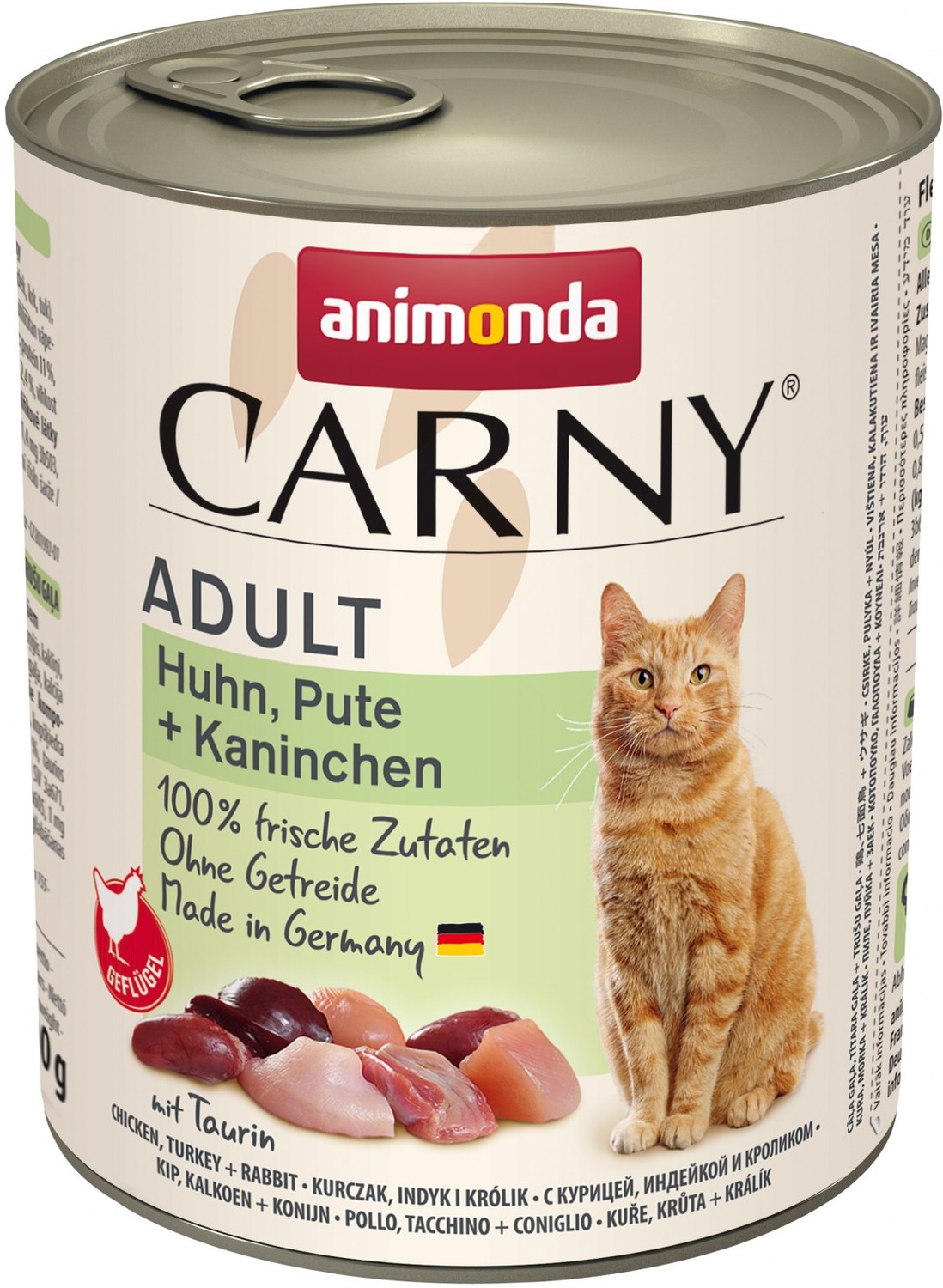 Animonda Cat Carny Adult conservă cu curcan și iepure
