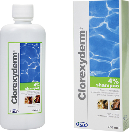 Clorexyderm 4%-os fertőtlenítő sampon kutyáknak és macskáknak