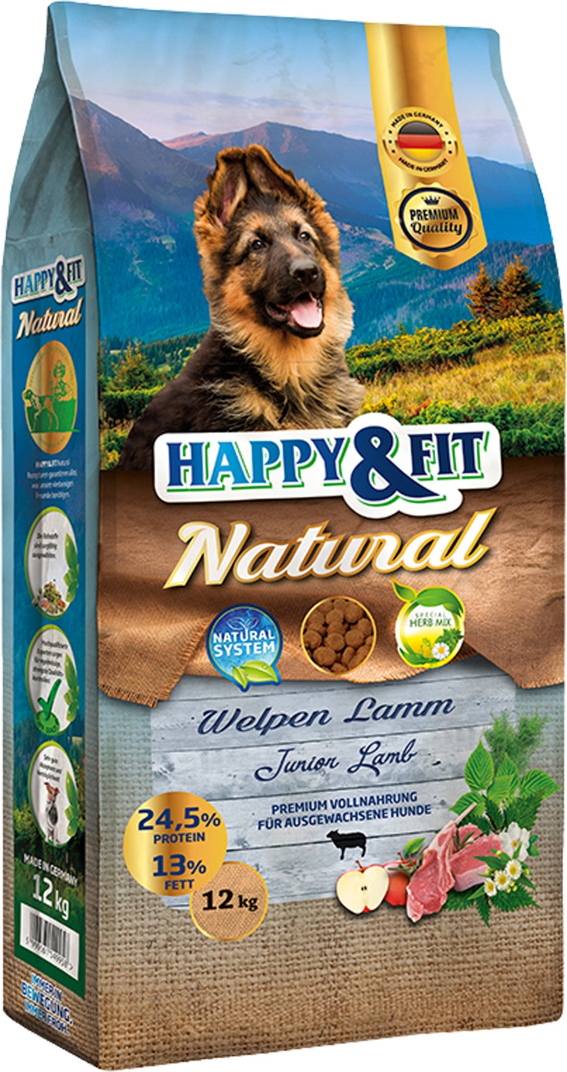Happy&Fit Natural Welpen Lamm hrană pentru puii de câine