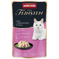 Animonda Vom Feinsten Pouch csirkefilés és lazacos alutasakos macskaeledel szószban Animonda Vom Feinsten Pouch csirkefilés és lazacos alutasakos macskaeledel szószban
