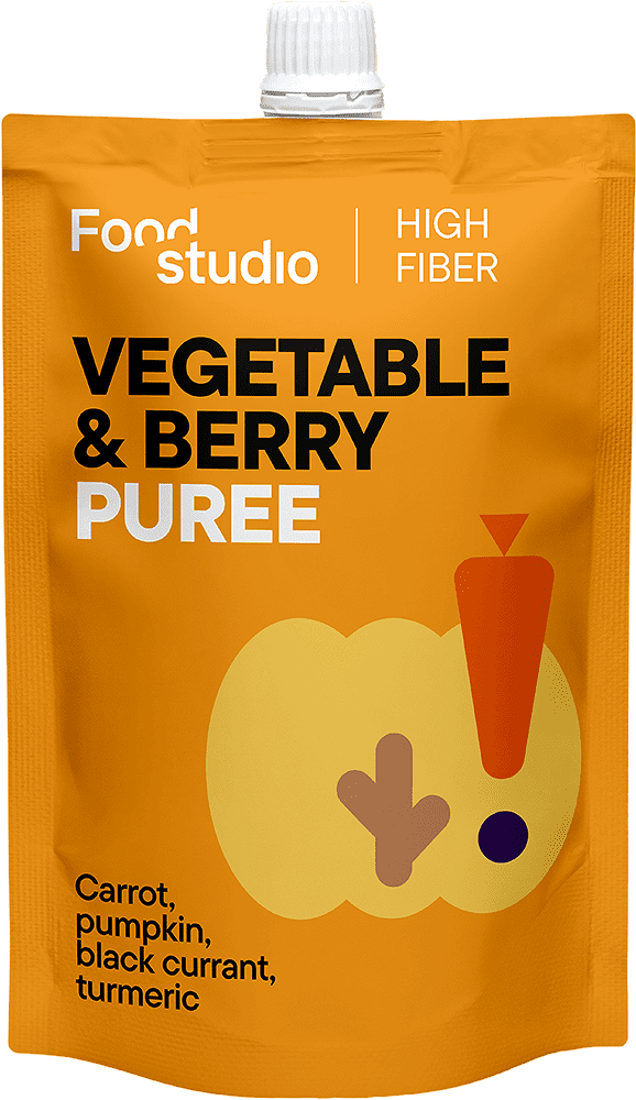 Food Studio piure de legume și fructe de pădure cu dovleac