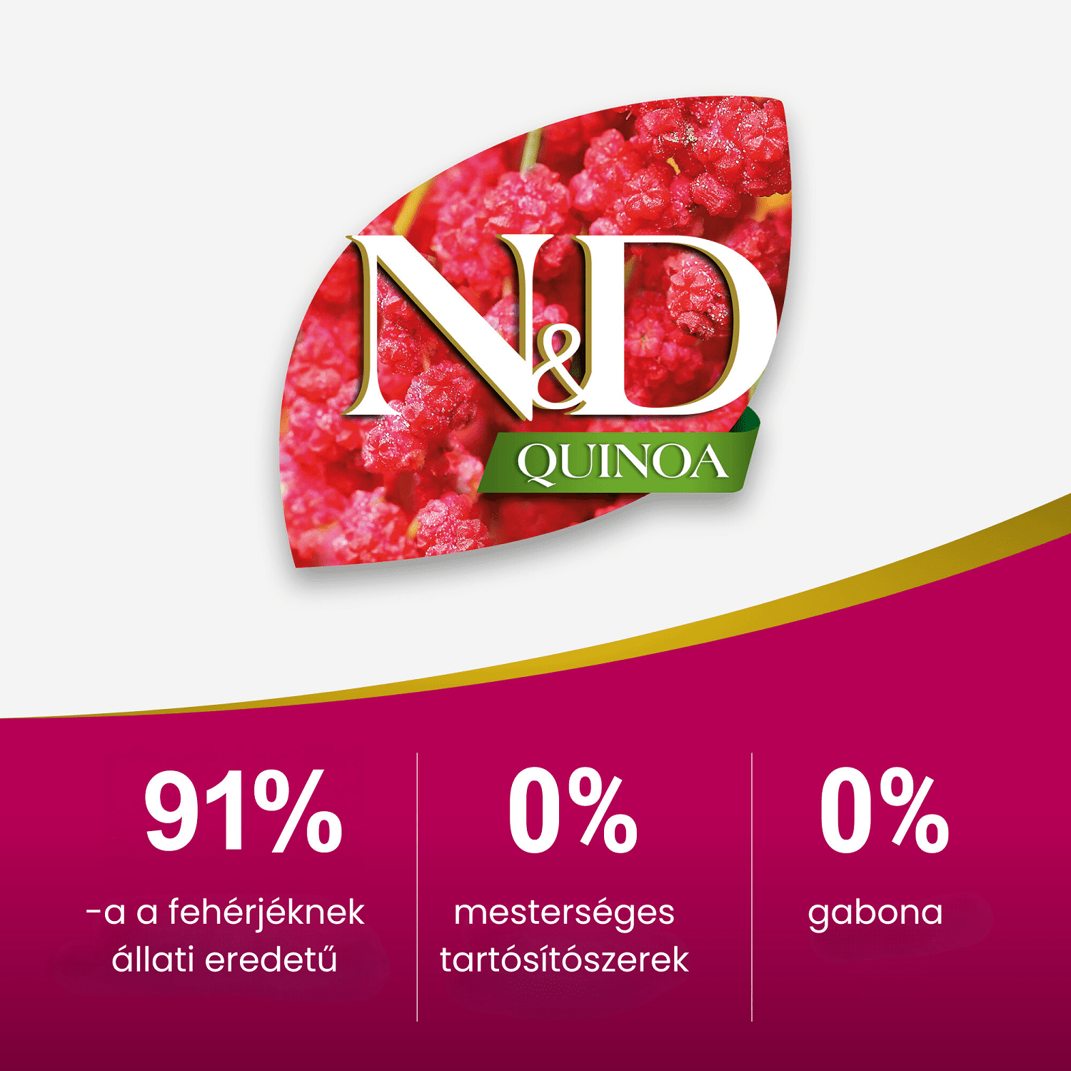 N&D Dog Quinoa Neutered Adult Mini kacsa, brokkoli és spárga
