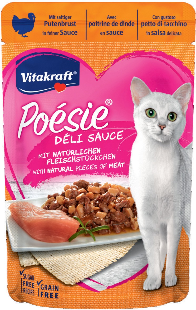 Vitakraft Poésie Délice Turkey Sauce pliculeţ pentru pisici