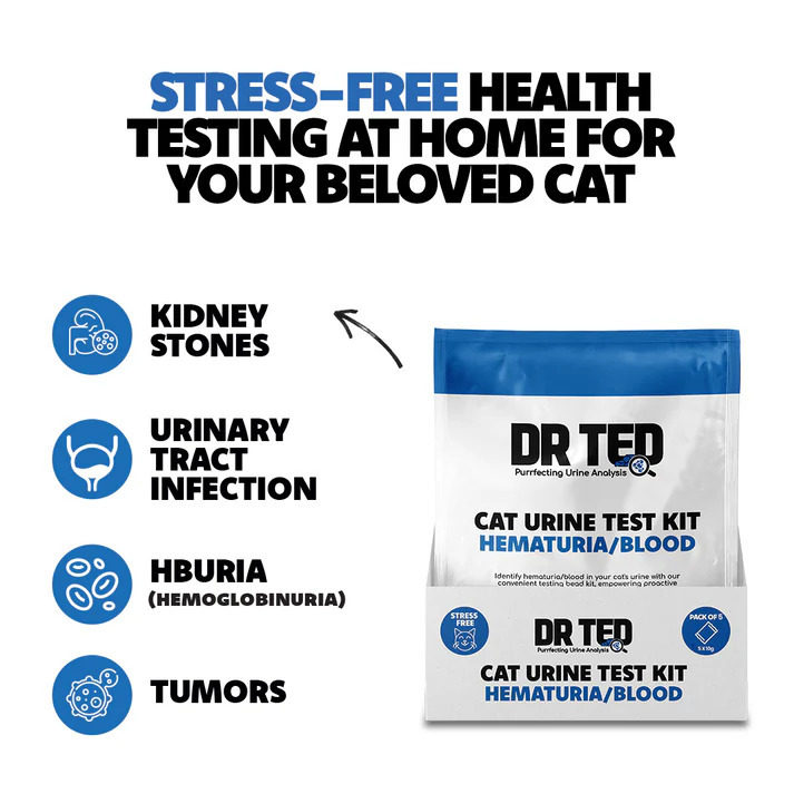 Dr Ted Cat Urine Test Kit - Hematuria / Blood Detector - zoom