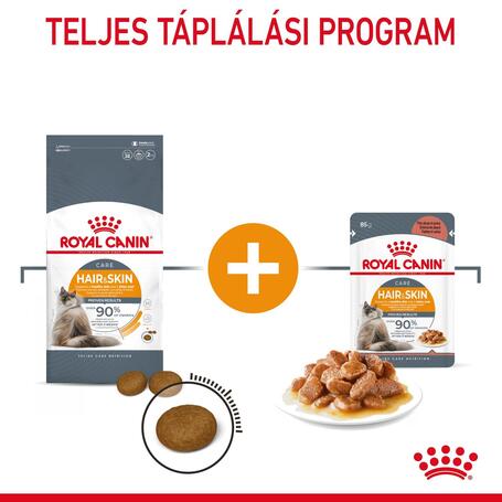 Royal Canin Hair & Skin Care - Száraz táp felnőtt macskák részére a szebb szőrzetért és az egészséges bőrért