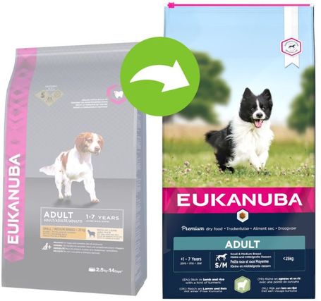 Eukanuba Adult Lamb & Rice Small & Medium | Bárányhúsos és rizses táp közepes testméretű kutyák etetéséhez