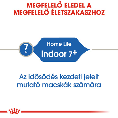 Royal Canin Indoor 7+ | Lakásban tartott idősödő macska száraz táp
