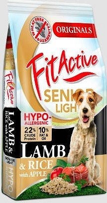 FitActive hrană senior light hipoalergenică cu miel
