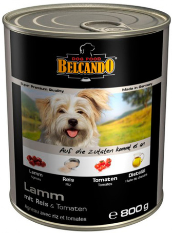 Belcando konzerv bárányhússal, rizzsel és paradicsommal