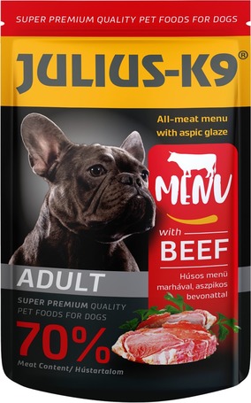 Julius-K9 Dog Adult Beef alutasakos nedveseledel aszpikban